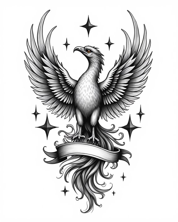elegant flowing mermaid ink