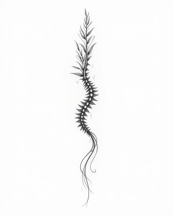 elegant flowing script tattoo
