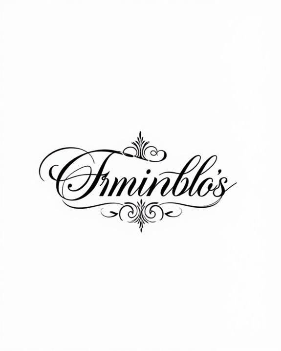 elegant flowing script tattoos