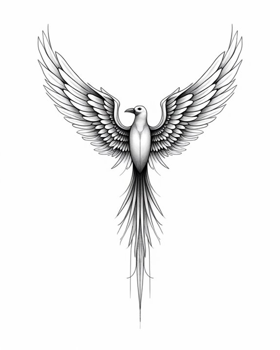elegant freedom inspired wing tattoos