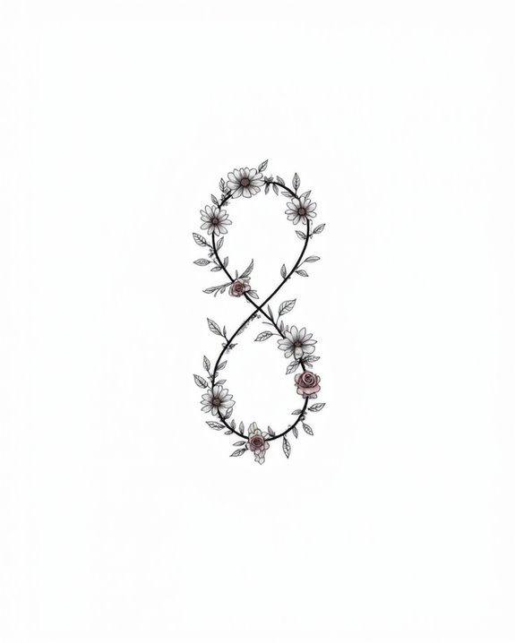 elegant hope infinity tattoo