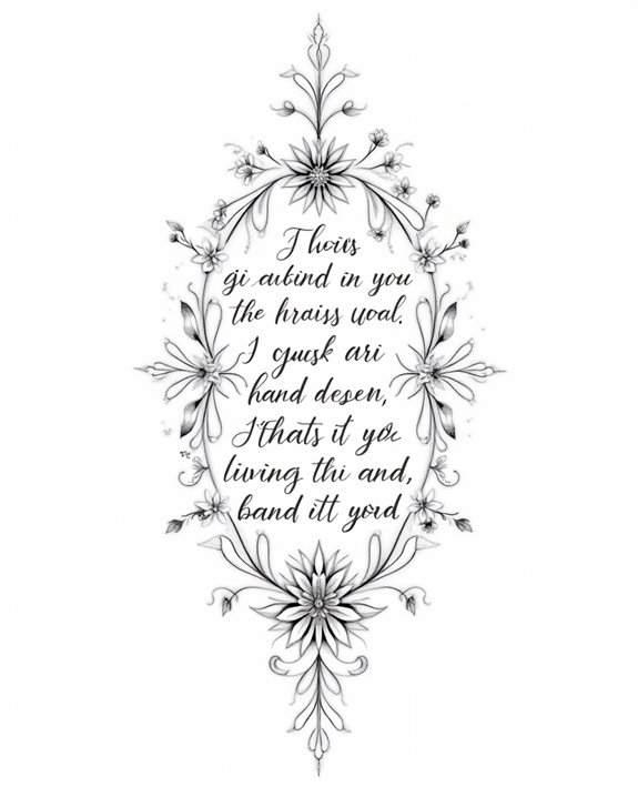 elegant inspirational typography design