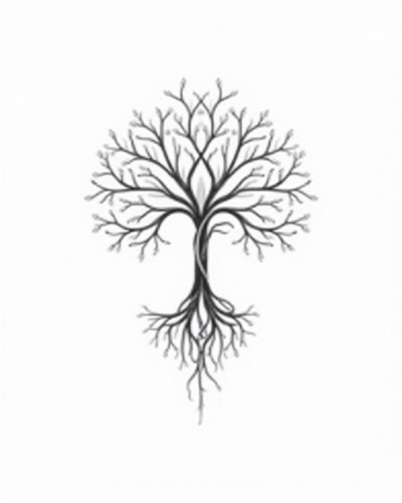elegant interconnected geometric symbolism