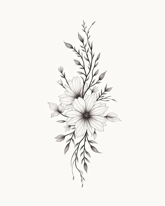 elegant intricate floral artwork