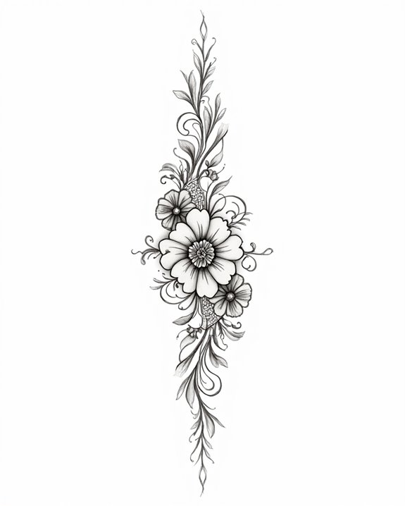 elegant lace inspired detailing