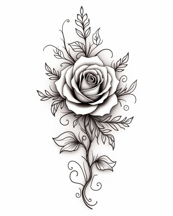 elegant lace inspired rose