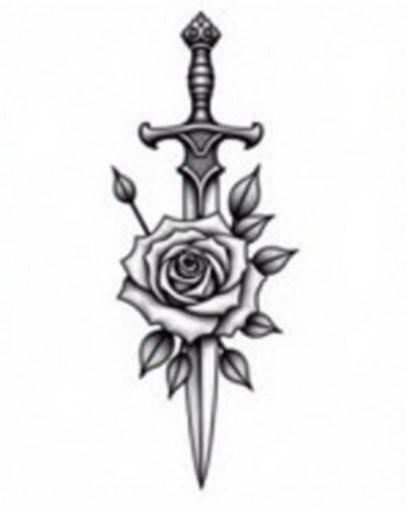 elegant leaf infused dagger