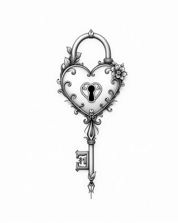 elegant love lock symbolism