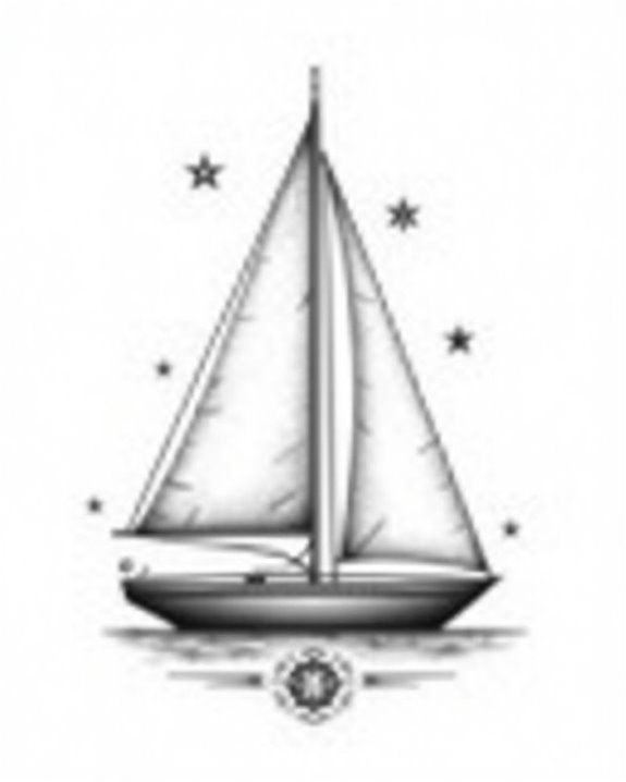 elegant maritime minimalist silhouettes