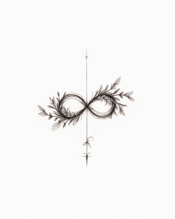 elegant meaningful infinity tattoo