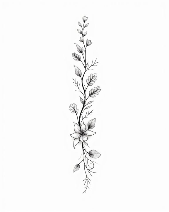 elegant minimal bird tattoos