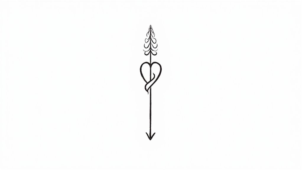 elegant minimal soulmate tattoos