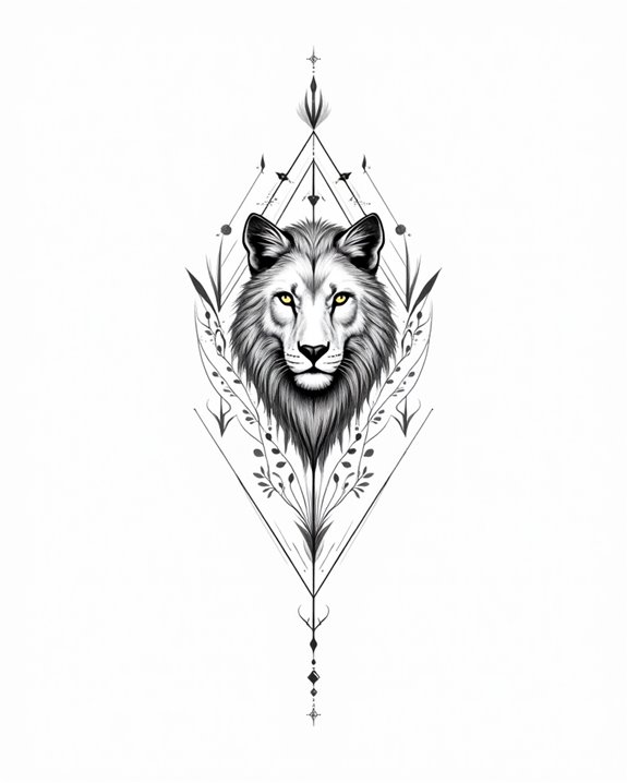 elegant minimalist animal tattoos