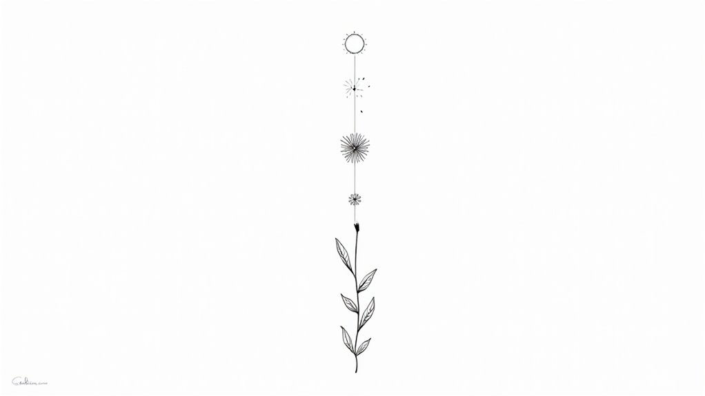 elegant minimalist arm tattoos