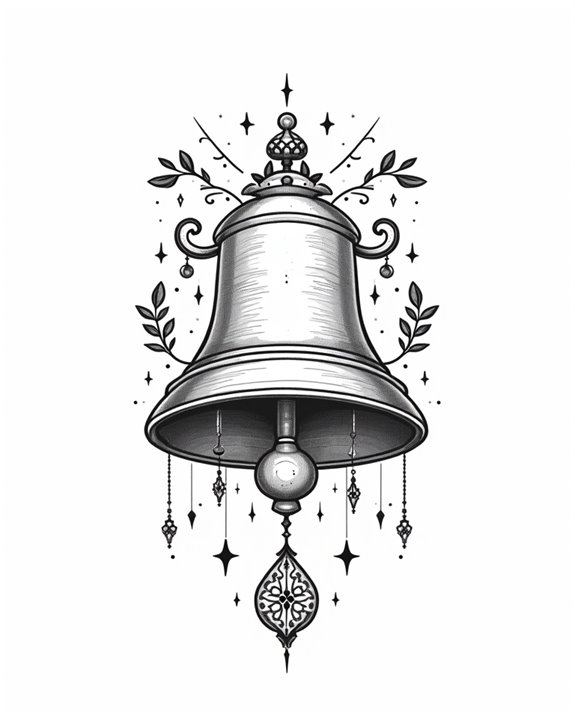 elegant minimalist bell illustration