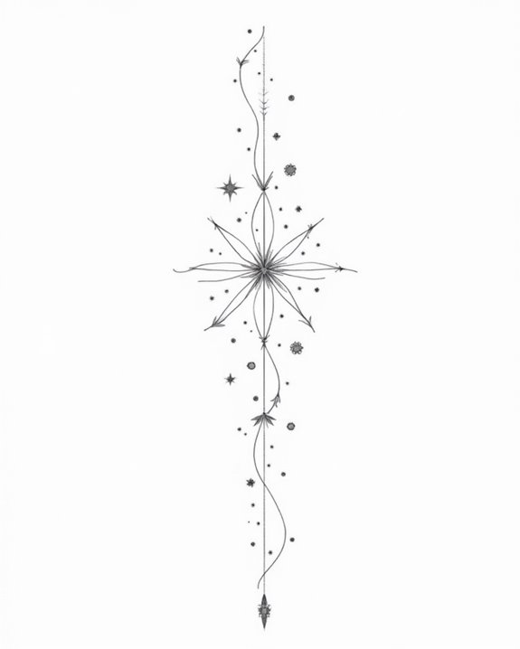 elegant minimalist celestial symbols