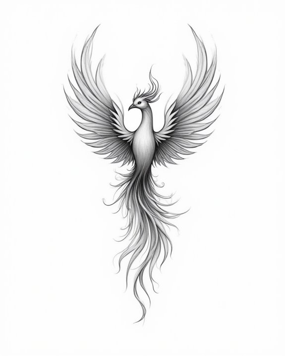 elegant minimalist dragon design
