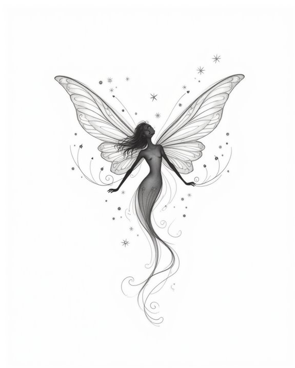 elegant minimalist fairy design