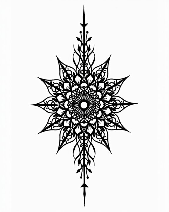 elegant minimalist ink art