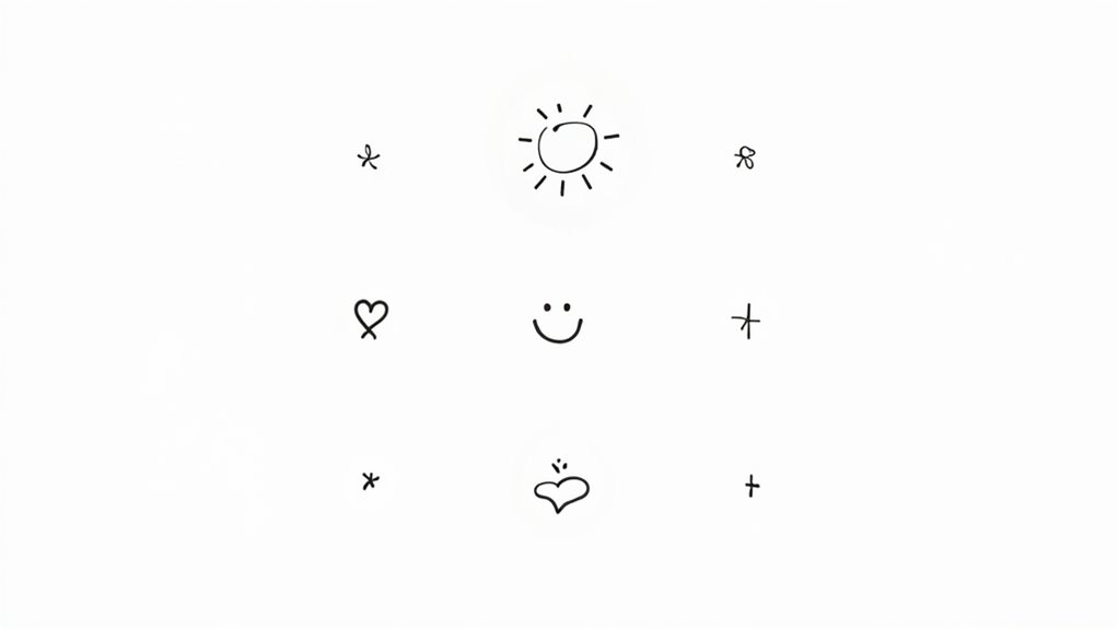 elegant minimalist joy tattoos