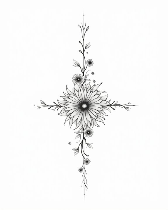elegant minimalist line art