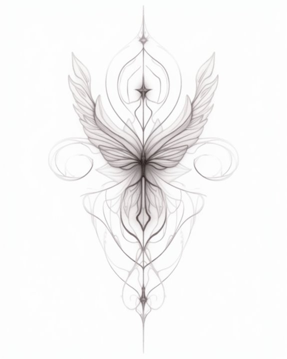 elegant minimalist line art
