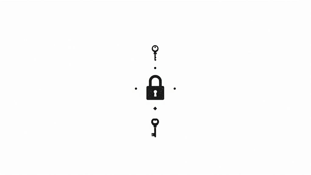elegant minimalist lock tattoos