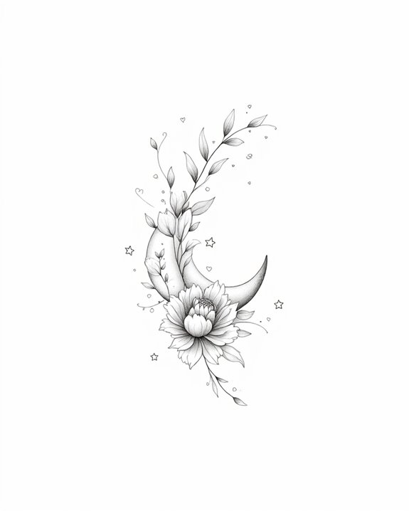 elegant minimalist love tattoo