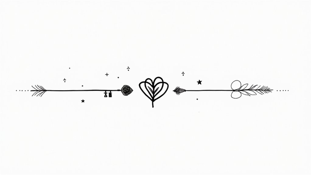 elegant minimalist love tattoos