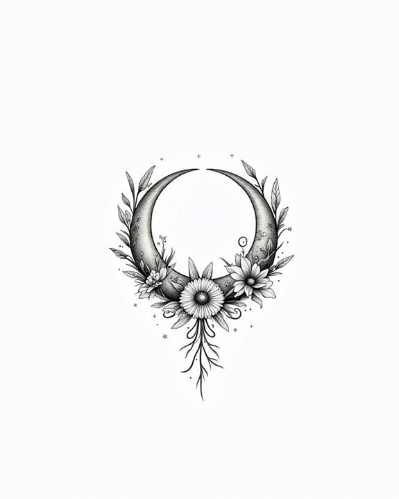 elegant minimalist moon symbolism