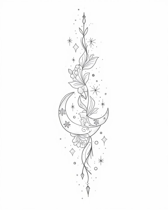 elegant minimalist mystical symbols