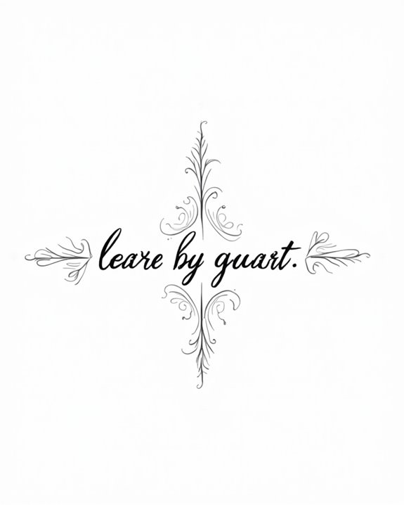 elegant minimalist quote tattoos