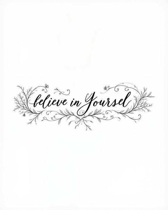 elegant minimalist quote tattoos