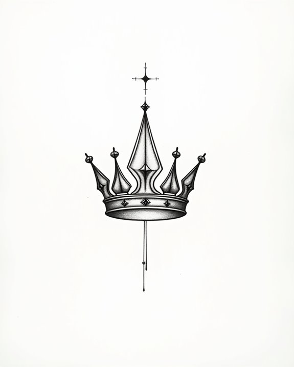 elegant minimalist regal symbol
