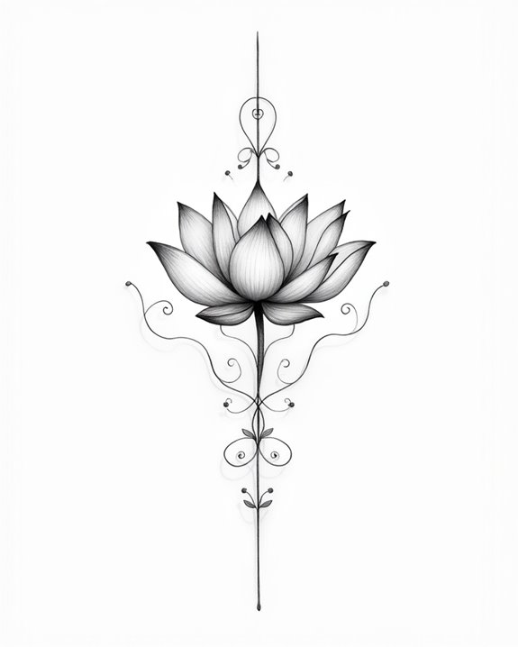 elegant minimalist spiritual symbol