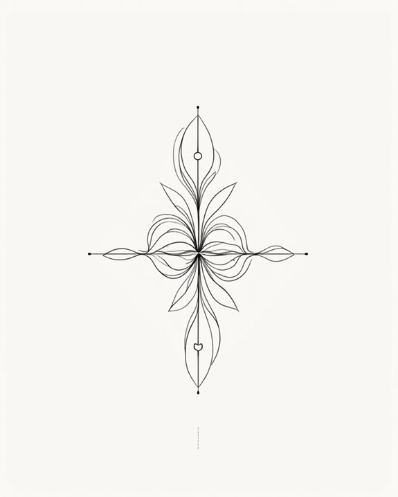 elegant minimalist symbolic art