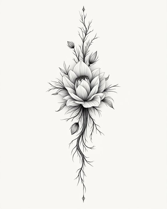 elegant minimalist tattoo art