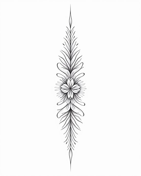 elegant minimalist tattoo design
