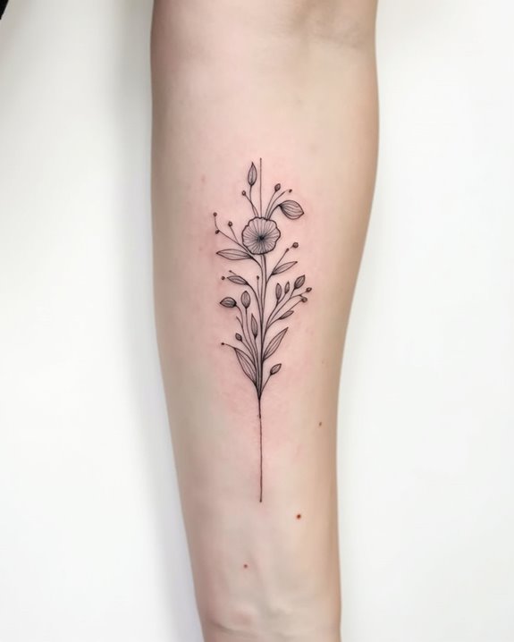 elegant minimalist tattoo design