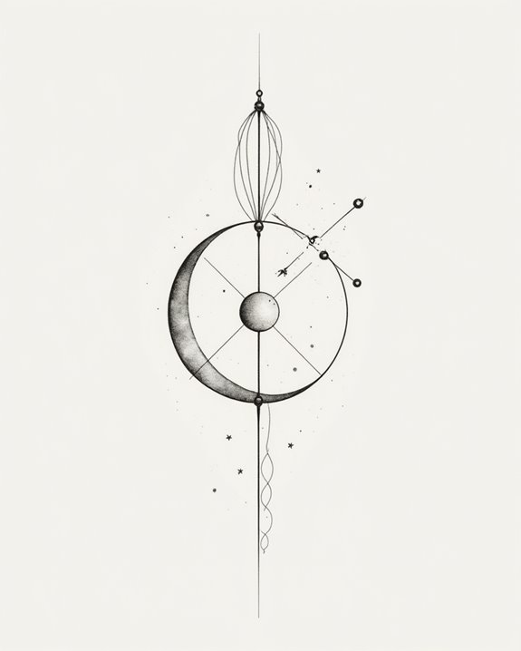 elegant minimalist zodiac symbol