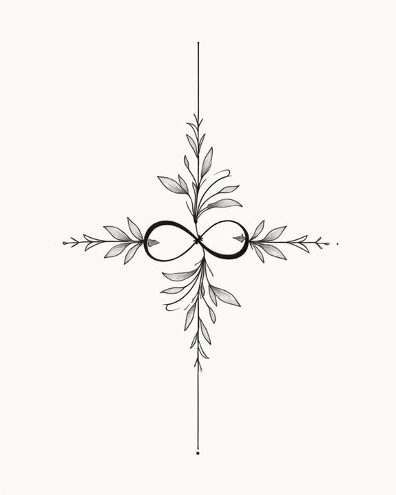 elegant minimalistic infinity symbols