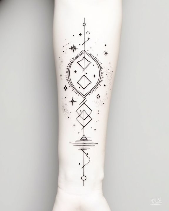 elegant minimalistic zodiac design