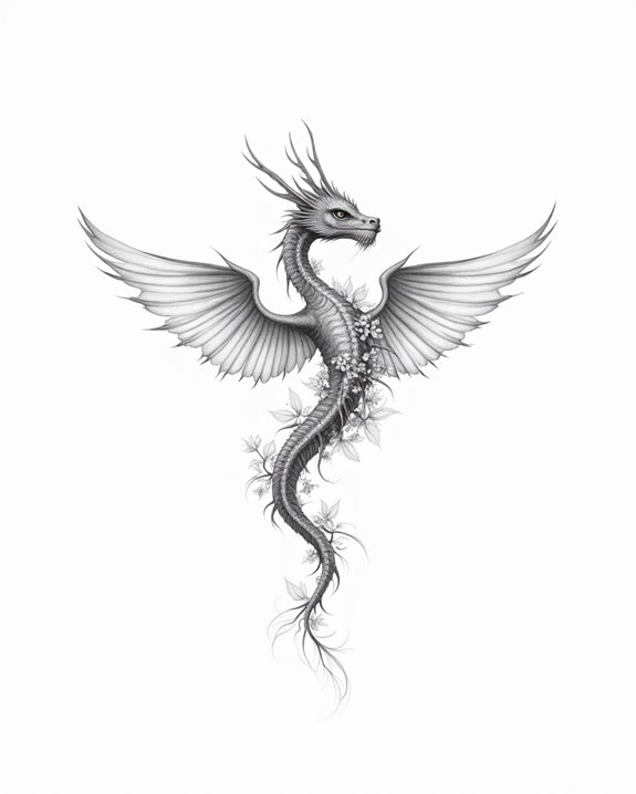 elegant muted mythical design