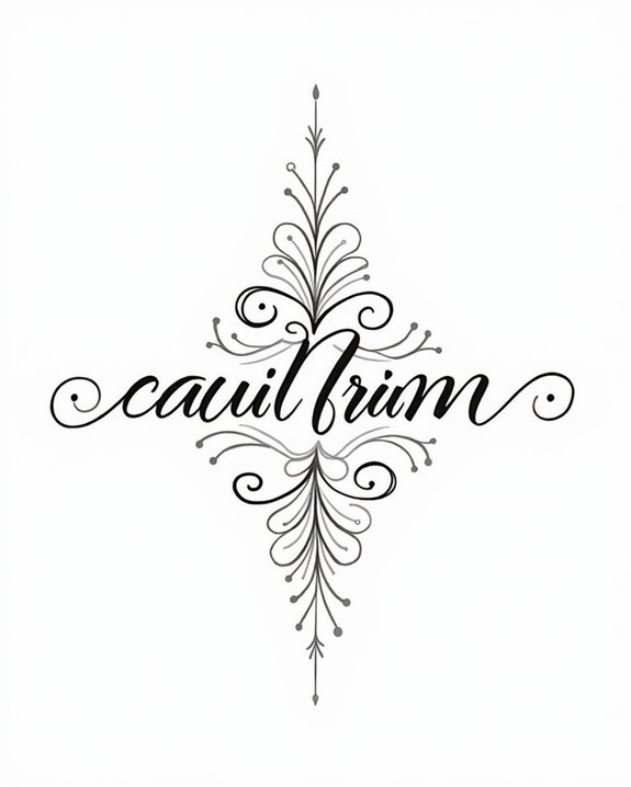 elegant name tattoo scripts