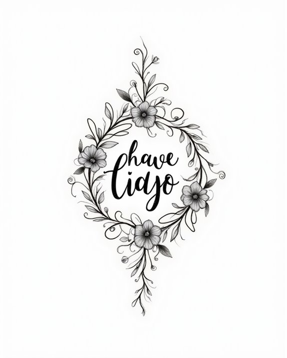 elegant nature inspired swirls