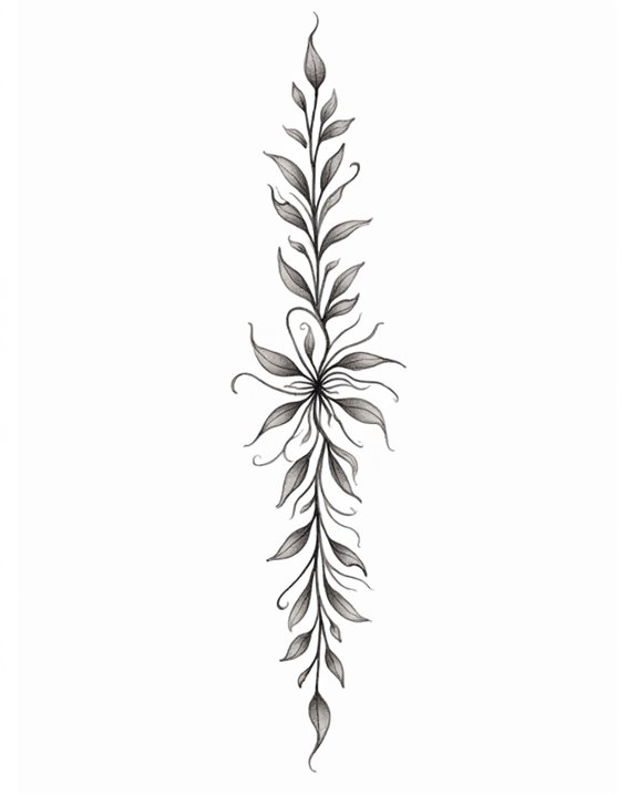 elegant nature inspired vine design