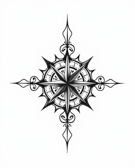 elegant navigational guidance symbol