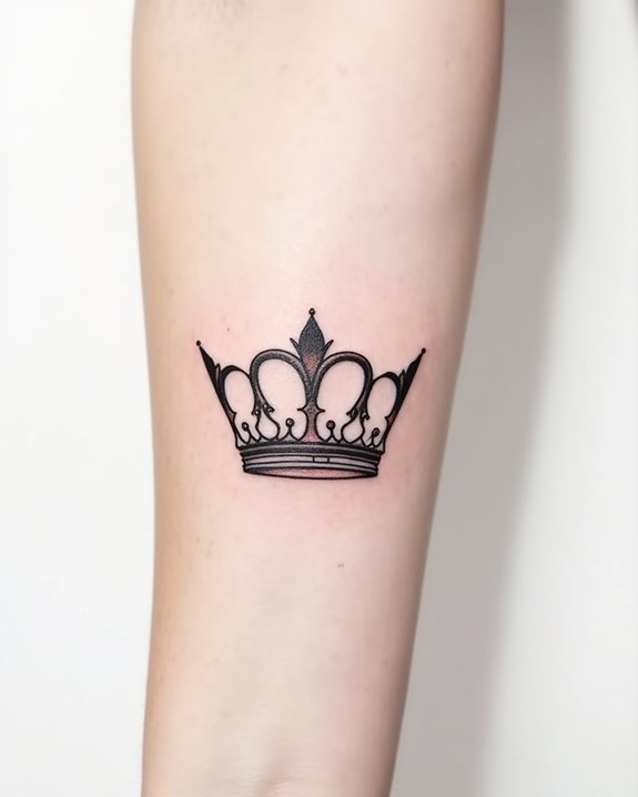 elegant negative space crown