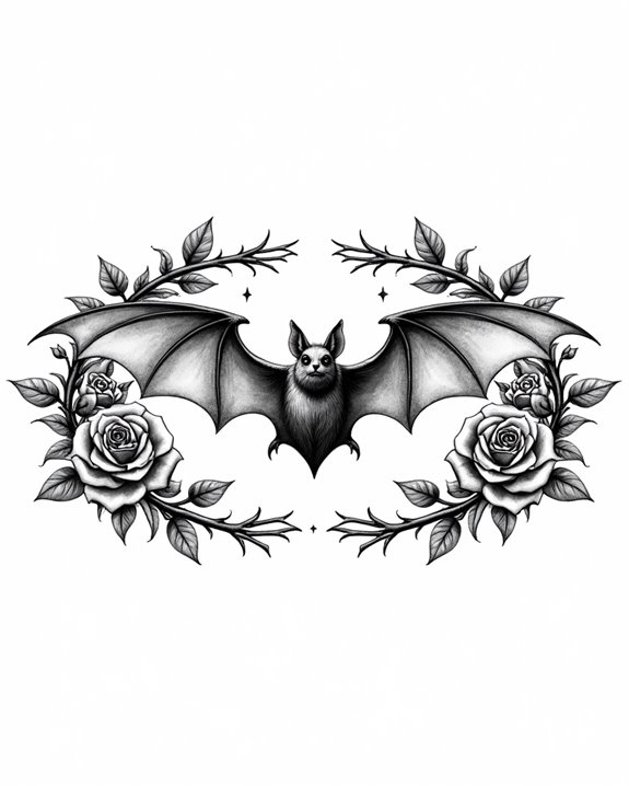 elegant nocturnal floral contrast