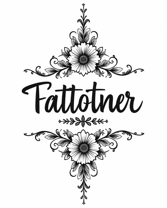 elegant personal tattoo expression